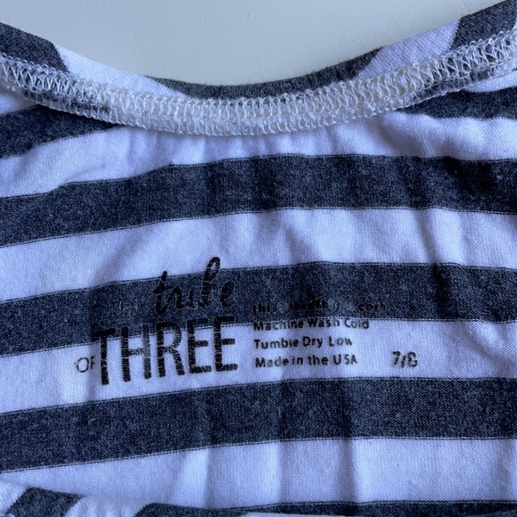 This Tribe Of Three | Gray Striped Leotard | 7/8 - Picture 7 of 10